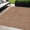 Edge Collections - 5' x 8' - Orange - Striped Washable Rug for Indoor and Outdoor Décor - 1 Piece